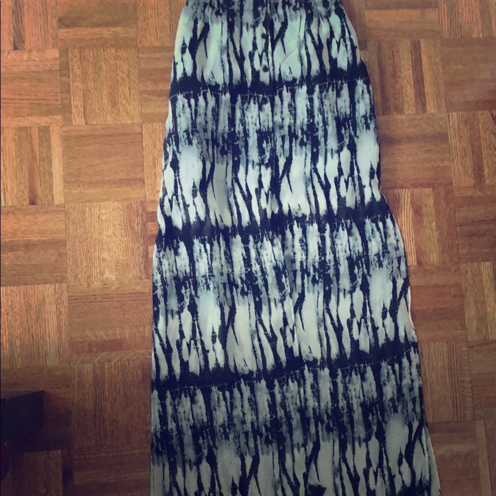 Button down maxi skirt